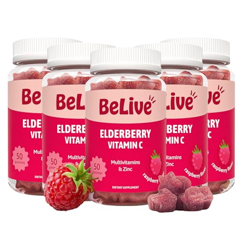 BeLive Elderberry Gummies with Vitamin C - Double Strength
