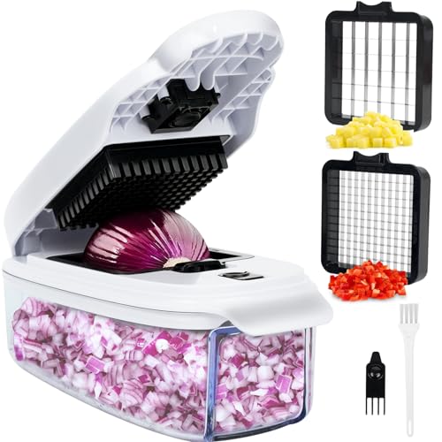 AISHUJIE Veggie Chopper – 2-in-1 Onion Chopper · Vegetable Chopper