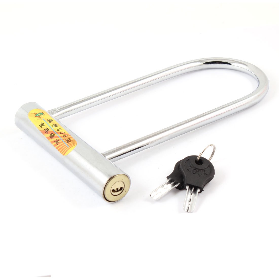 Aexit Motorcycle Scooter Bike Locks Bike Bicycle Security U Lock Shackle w U-Locks 2 Keys