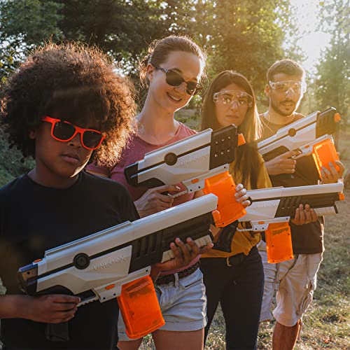 Unlocx Gel Ball Blaster Kit - Electric Detachable Fully Automatic Long Range Water Bead Blaster With Eco-Friendly Biodegradable Gel Bullets, Able To Shoot 11 Rounds Per Second #TOP6
