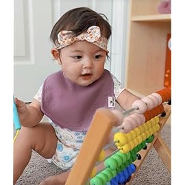 DiaperSquad\'s 10-Pack Baby Bibs for Drooling and Teething, Bibs for Boys, Baby Girl - Solid Cotton Baby Drool Bibs (Earthy Color Traditional)