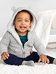 Simple Joys by Carter's Baby-Boys Veste à capuche avec Sherpa LiningJacket