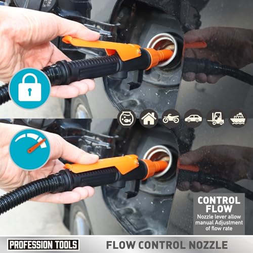 Upgraded Portable Battery Operated Electric Siphon Pump - Water Transfer Pump, Easy to Use Hand Fuel Pump for Gas, Diesel, Water Transfer (1PC)