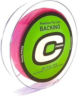 Cheeky Premium Fly Line Backing, 200 Yard, 20lb. Spool, Pink