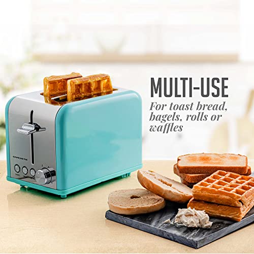OVENTE Tostadora Eléctrica 2 Rebanadas 825W 6 Niveles de Tostado Turquesa TS2450T miniatura 7