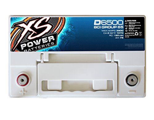 Xs Power D6500 Xs Series 12V 3,900 Amp Agm High Output Battery With M6 Terminal Bolt #TOP2