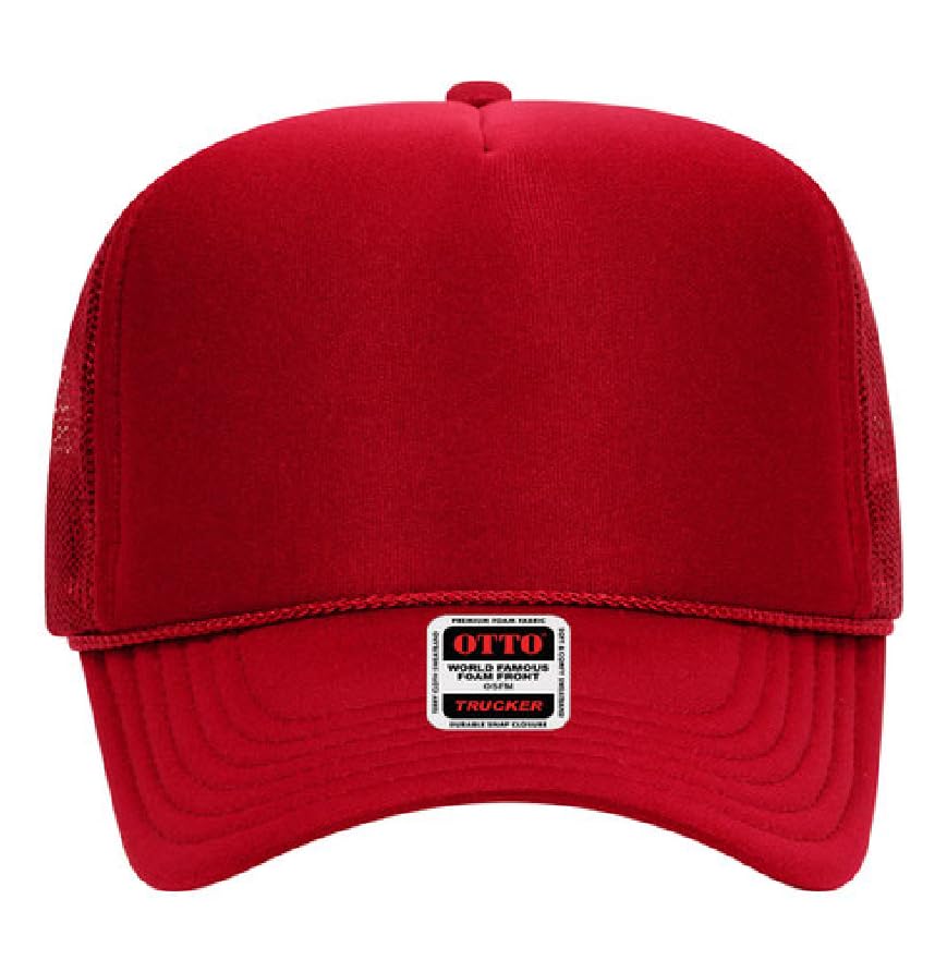 Image of Otto Cap 5-Panel High Crown Mesh Back Trucker Hat