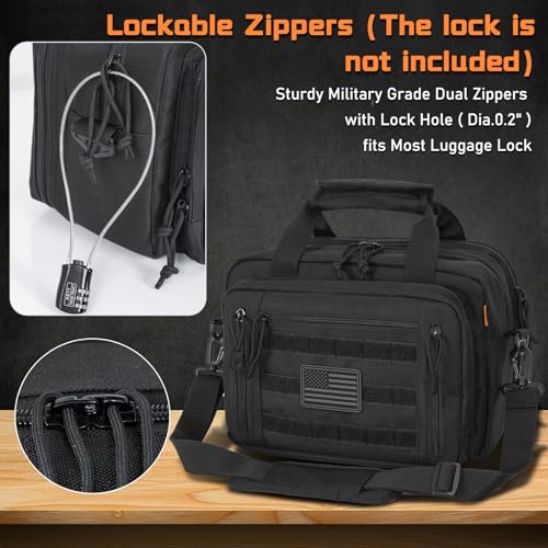 ITHWIU Gun Range Bag for 2 Pistols