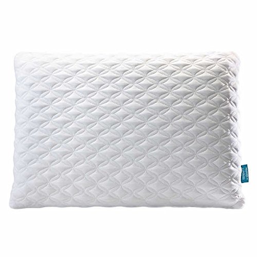 Serenity Memory Foam Bed Pillow with Soft and Breathable Cover Included, White (24'x16')