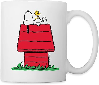 Spreadshirt Official Peanuts Snoopy Asleep On The Doghouse Mug