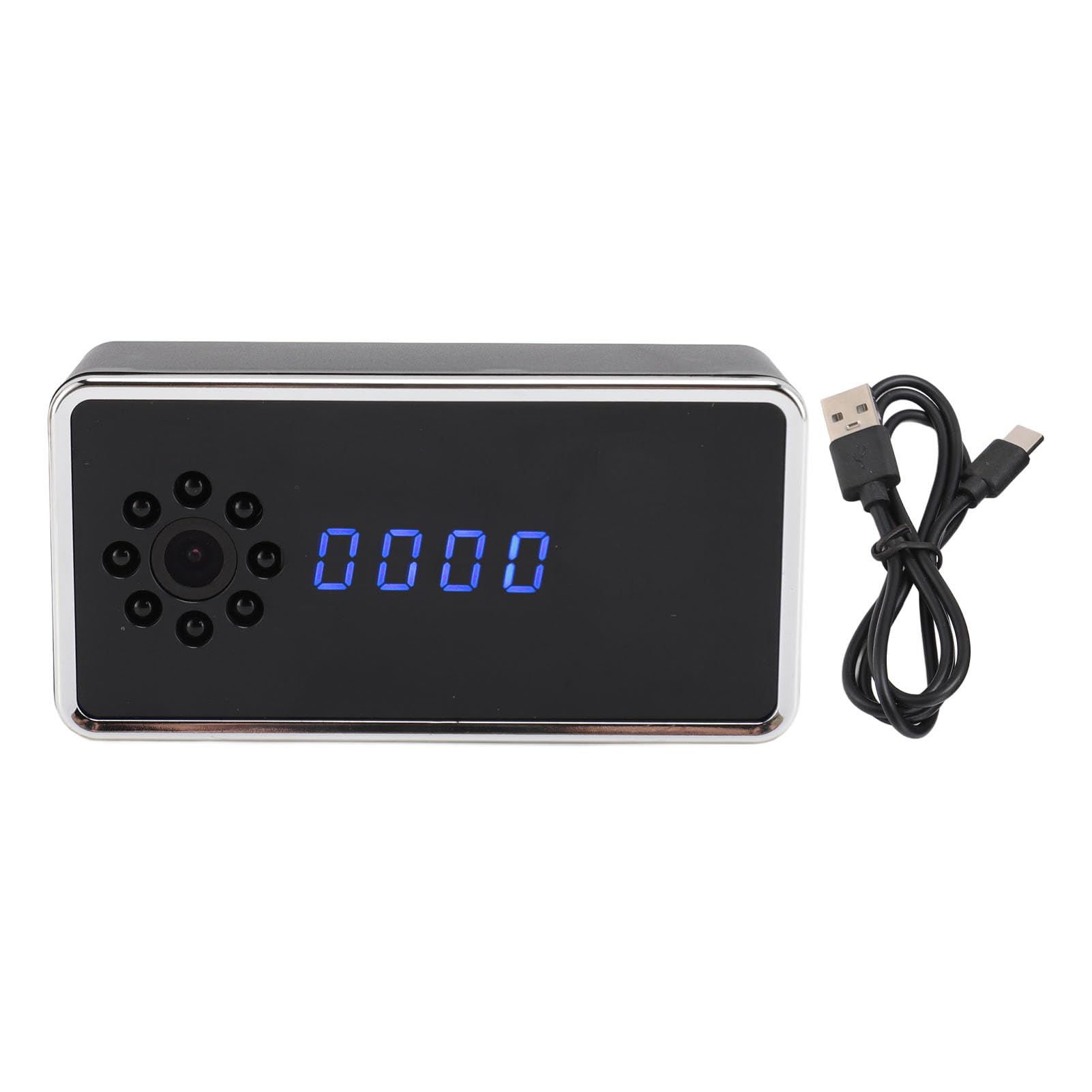 Jectse Caméra de sécurité Intérieure, Caméras de Nounou D'interphone Vocal Bidirectionnel, Caméras WiFi pour Animaux de Compagnie à Vision Nocturne 1080P avec Détection de Mouvement,