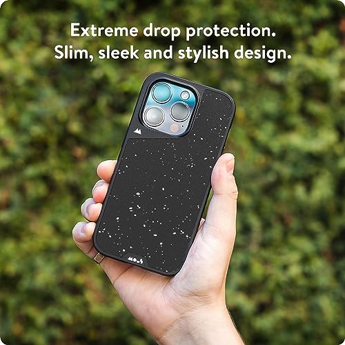 Image of Mous Polycarbonate For iPhone 15 Pro Case Magsafe Compatible - Limitless 5.0 - Speckled Black Fabric - Protective iPhone 15 Pro Case - Shockproof Phone Cover