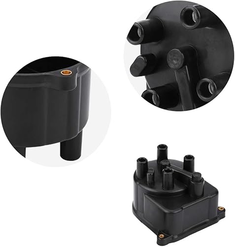 Miniatura 4 de Kit de distribuidor, Fydun 30102 P54 006 Kit de tapa de distribuidor negra y kit de rotor para 92-00 30102 P54 006