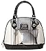 Loungefly Captain Phasma Silver Metallic Embossed Dome Top Handle Bag, Grey, One Size