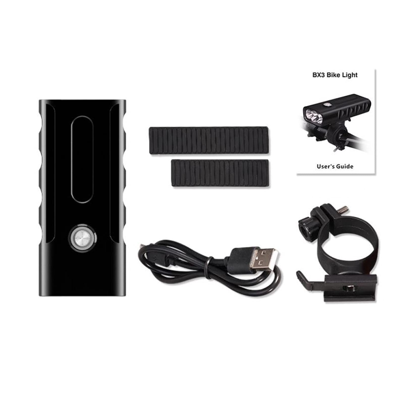 USB Oplaadbare Fietsverlichting, Super Bright 3 LED 6000