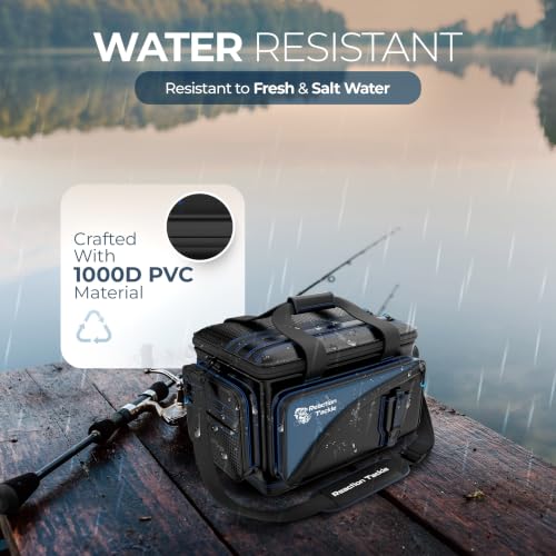 Image of Reaction Tackle Big Fishing Tackle Bag - Large Clear Pockets - Fishing Gear Storage