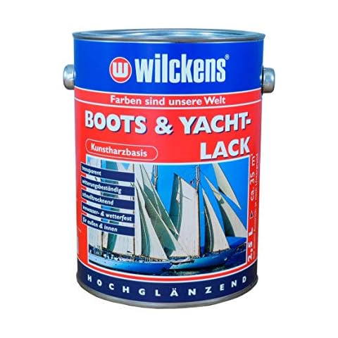 Wilckens Boots & Yacht Varnish 2.5 L Resin Clear Varnish Cover