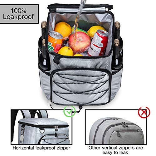 Seehonor Insulated Cooler Backpack Leakproof Soft Cooler Bag Lightweight Backpack Cooler For Lunch Picnic Fishing Hiking Camping Park Beach, 25 Cans #TOP2