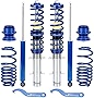 maXpeedingrods Coilovers Adjustable Height for VW Golf IV/New Beetle for Seat Leon 1996-2010, Spring Shock Absorber Suspension Coil Struts, Amortiguador with Twin-tube Structure Blue