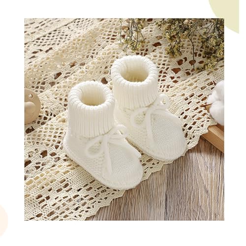 Baby Booties Newborn Sock Shoes Hand Knitting Crochet Infant Boy Girl Cozy Shoes Indoor Breathable Walking Shoes2