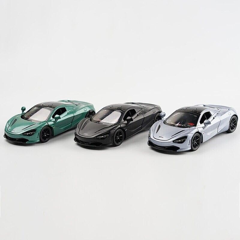 Image of Invite Enterprise Diecast Model Car 1:32 For Mclaren 720S Sound And Light Pull Back Model Cars Alloy Model Display Adult Collection?Color As Per Stock?