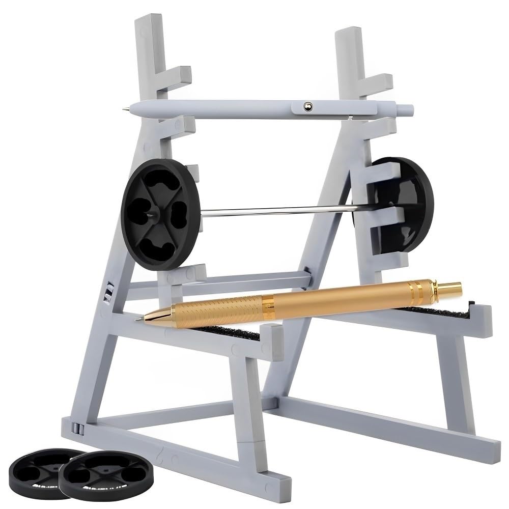 Porta Penne Cancelleria Portapenne con Bilanciere, Una Decorazione da Scrivania for Gli Appassionati di Fitness E Sollevamento Pesi Portapenne Sale Studio