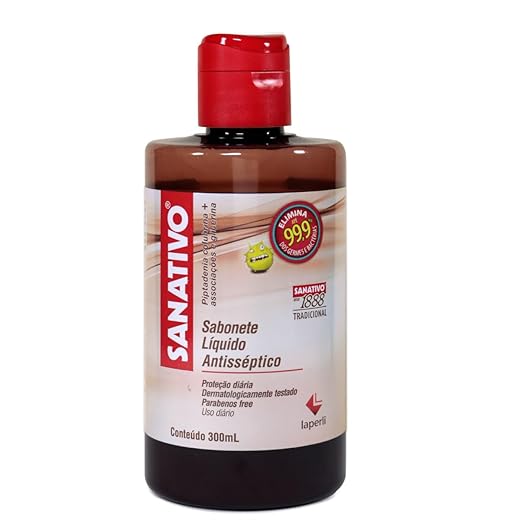 Sanativo Sabonete Líquido corpo Antisséptico, 300mL