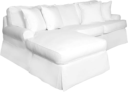 Miniatura 3 de Sunset Trading Horizon - Sofá cama con cubierta deslizante color blanco talla S