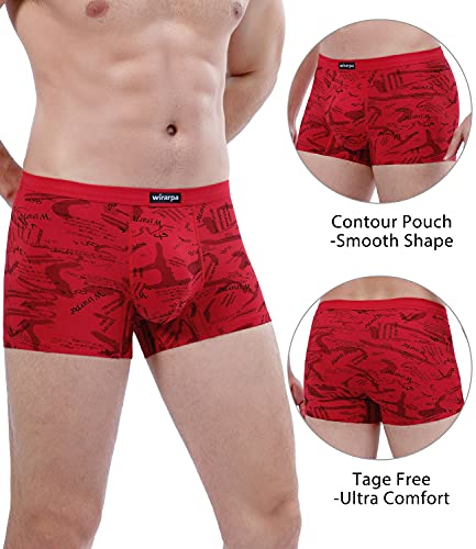 image for wirarpa Men's Micro Modal Trunks Soft Underwear Covered Waistband Shor