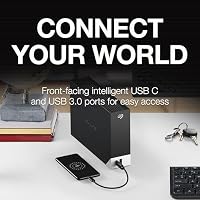 Seagate One Touch HUB 6TB, Externe Festplatte, 2 fach USB Hub, 3.5 Zoll, USB 3.0, PC, Notebook & Mac, inkl. Data Rescue Service (STLC6000400) – Ansicht 5