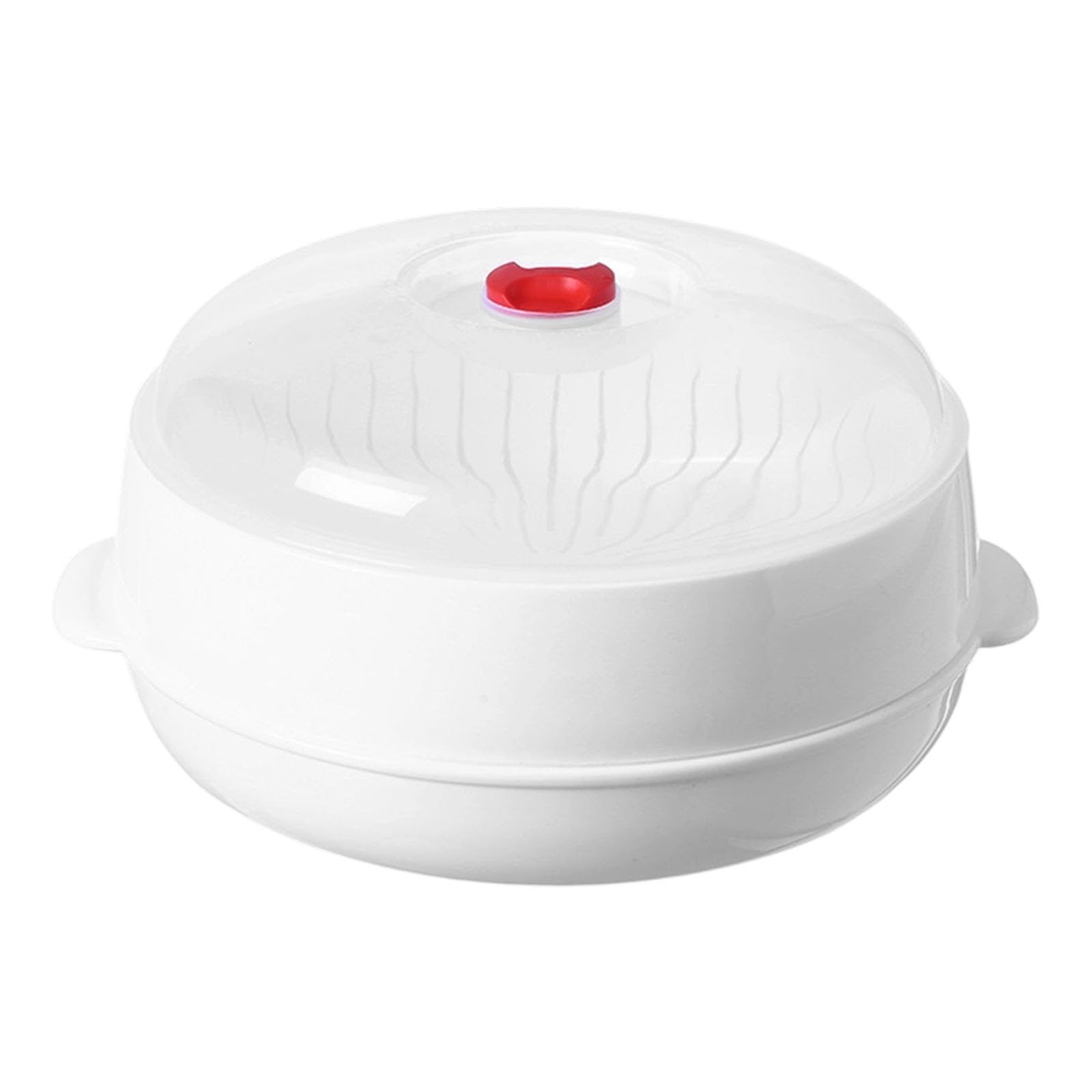 Rkjrtk Single Layer Microwave Steamer For Vegetables With Wide Handle, Microwave Oven Steamer, Ventilated Base & Heatproof Layers For Buns Rice & Meal Prep Layer Cooking Container