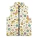 TOADDMOS Butterfly Flowers Full Zip Vest Comfortable Girls Sleeveless Vests 5-6 Stylish Lightweight Sleeveless Jackets Outerwear with Pockets Fashion Warm Winter Coat with Pocket