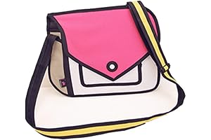 3D Effect 2D Drawing Cartoonish Handbag