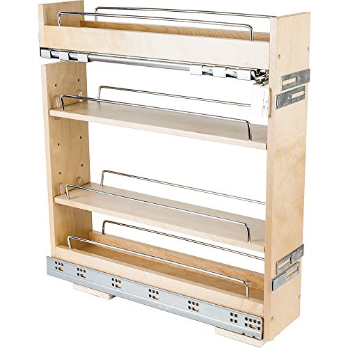 Hardware Resources BPO2-5SC 5 Inch (128mm) No Wiggle Base Cabinet Pullout