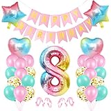 🎀 Juego de decoración de cumpleaños para niñas, lindas decoraciones de cumpleaños para niños en oro rosa. pero también puede ser un accesorio para tus sesiones de fotos.