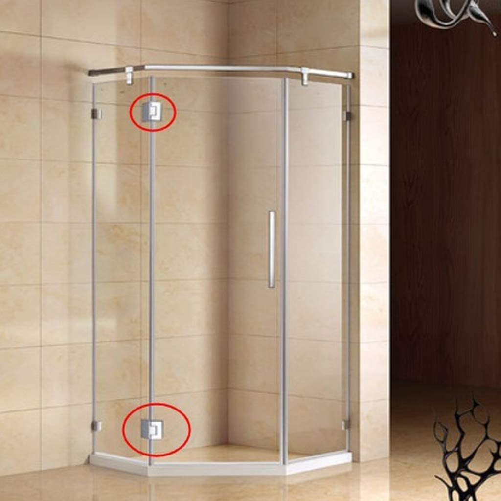 Bisagras para puertas de cristal, Bisagra de vidrio acero inoxidable, accesorios bisagra for puerta, bisagras pivotantes, abrazadera baño, con Clip