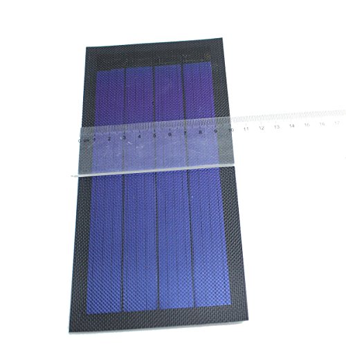 Portable Ultra-Thin Diy Flexible Solar Panel 1W 6V 750Ma Rechargeable Battery For Moble 19.580.1Cm (Black) #TOP4