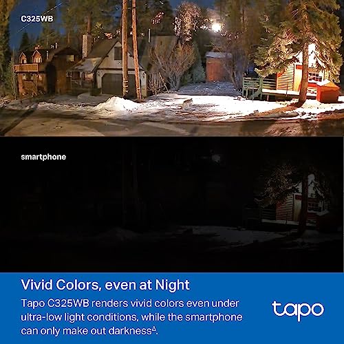 Tapo C325WB 2K QHD Security Camera Outdoor Wireless & Wired, F1.0 Super-aperture Lens, No Monthly Fee, AI Detection - Image 3