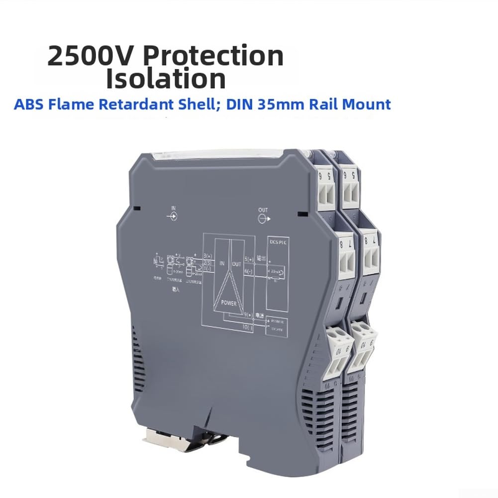 Panneau d'isolation optocoupleur pour isolateur de signal de boucle de courant 4-20 mA Sortie 0-10 V Module rail DIN (B)