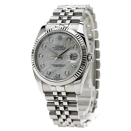 ROLEX(ロレックス) 116234NG 10Pダイヤモンド デイトジャスト 腕時計 ステンレス メンズ (中古)