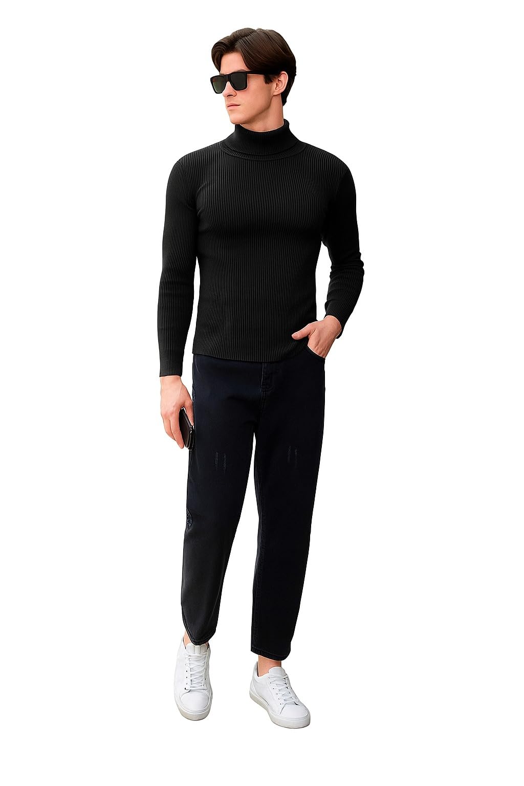 Men's Cotton Turtle Neck Sweater | Stylish Winter Pullover for Casual & Formal Wear-image-38