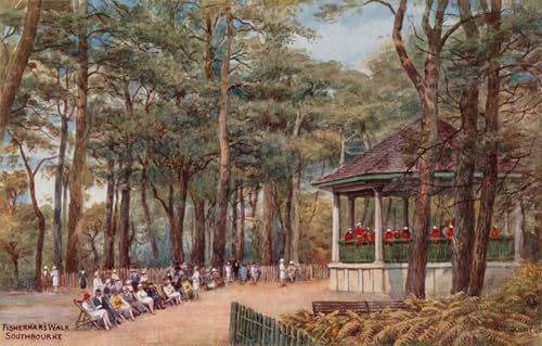 Toile Promenade du pêcheur A.R. Quinton peinture murale déco salon 60x90cm