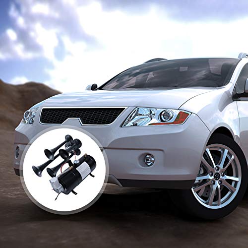 BESPORTBLE Kit de Buzinas de Trem Buzina de Ar 150 Psi 4 Trompete para Motocicleta CaminhÃ£o-Barco C