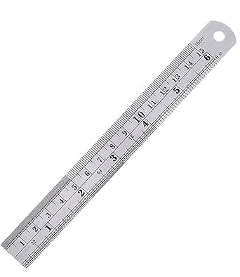 INDIES Pocket Scale, Ruler 6 Inch 15 cm Metal Rule Kit, Stainless Steel ...