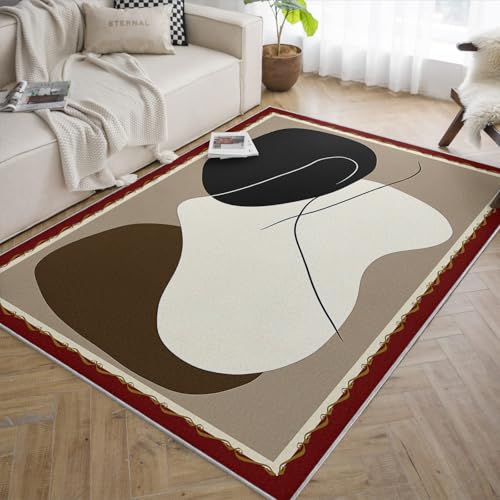 Tapis géométriques Nordiques de salon au style moderne abstrait chic - 5