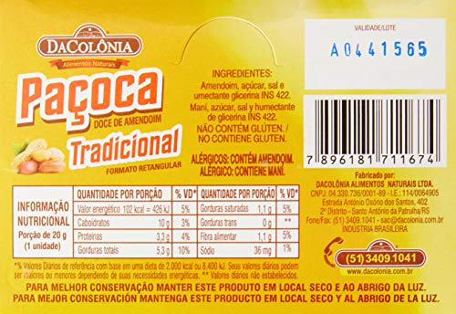 Display Pacoca Retangular Tradicional (54X20G)