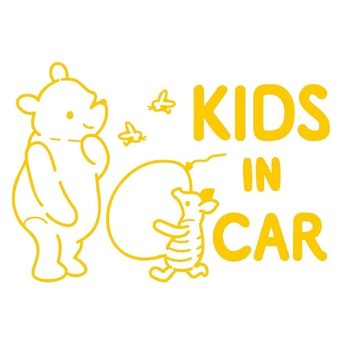 くま クマ の プーさん ピグレット kids in car 車 ステッカー シール キッズ イン カー かわいい おしゃれ キャラクター グッズ シンプル 雑貨 ギフト プレゼント お祝い 子供 赤ちゃん カワイイ オシャレ 防水 お洒落 可愛い(190