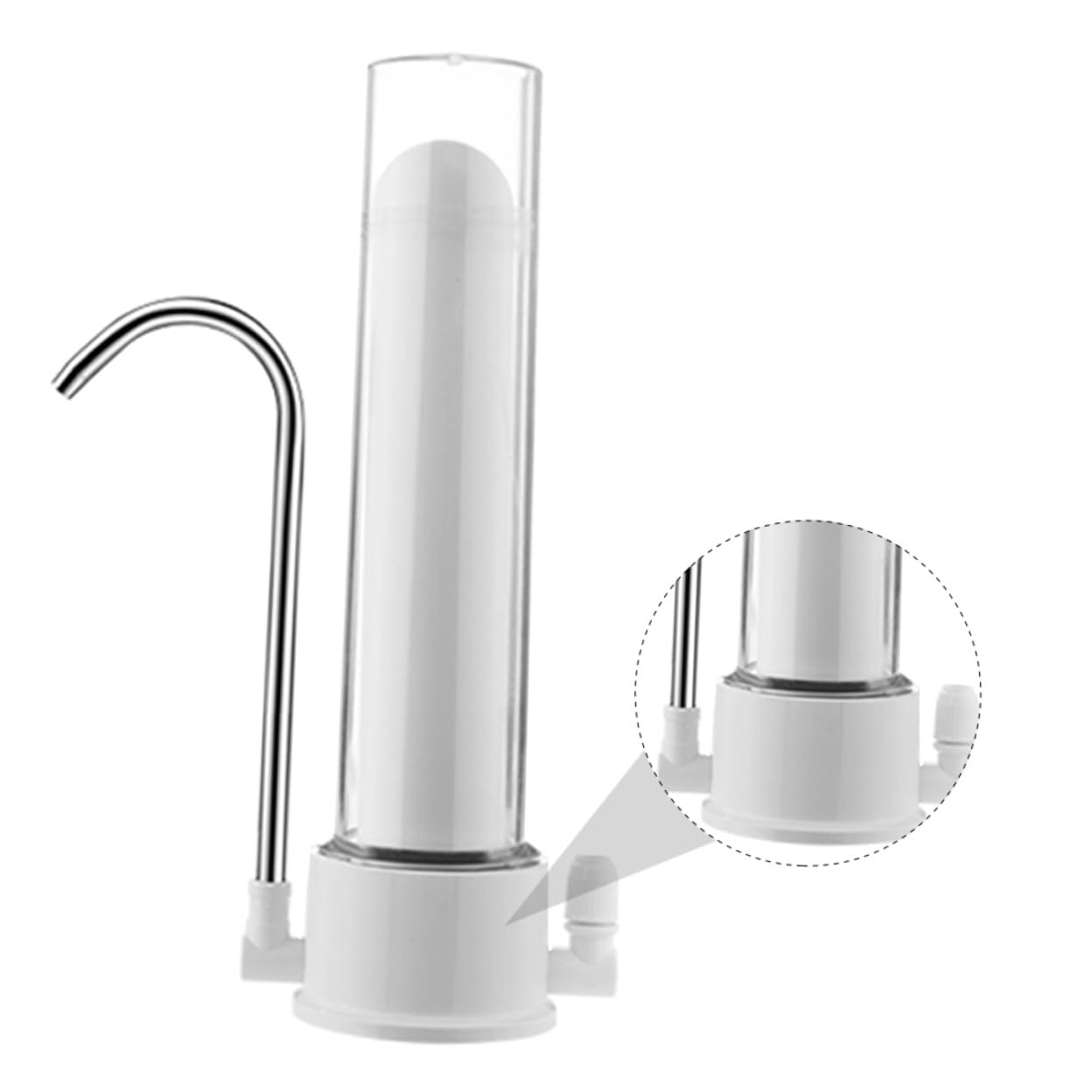 NOLITOY 1 Set Purificateur D'eau Purificateur D'eau Domestique Filtre Cuisine à Filtration Physique Adaptateur de Robinet Facile à Connecter Système de Filtration D'eau Cuisine
