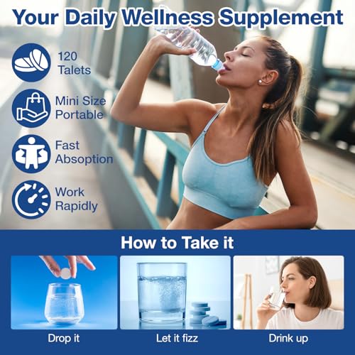 Image of Hydrogen Water Tablets with Magnesium -12 PPM Hydrogen Tablets for Drinking Water Molecular Hydrogen Water H2 Tabs Supplement for Cognitive Cellular Health