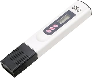 iTimo TDS Meter Tester Water Purity Filter Measuring Tools T Water Meter Quality Testing Pen 0-9999 PPM Portable EMP/PPM(White)